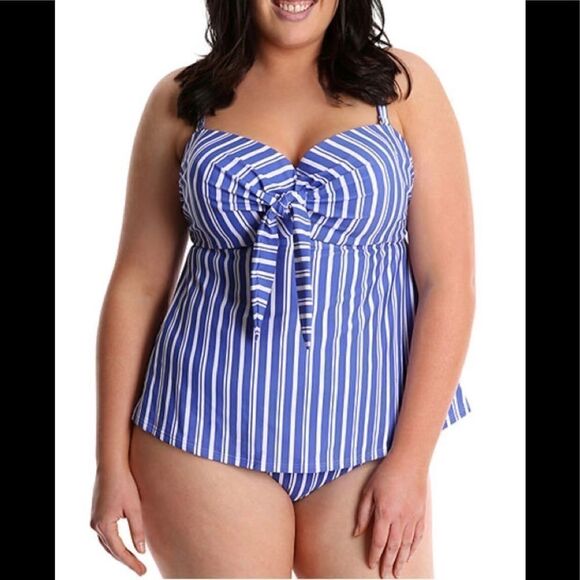 Stripe tankini top. NWT - Picture 6 of 8